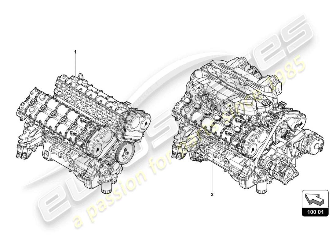 lamborghini ultimae (2022) engine part diagram