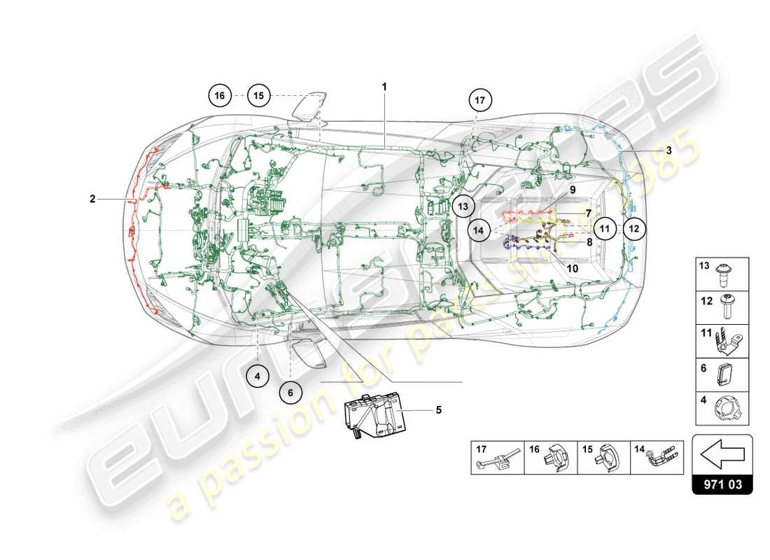 lamborghini evo spyder 2wd (2021) wiring center part diagram