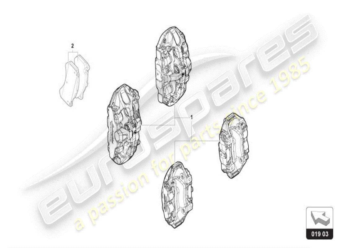 lamborghini revuelto coupe (accessories) retrofit kit for colour brake caliper part diagram