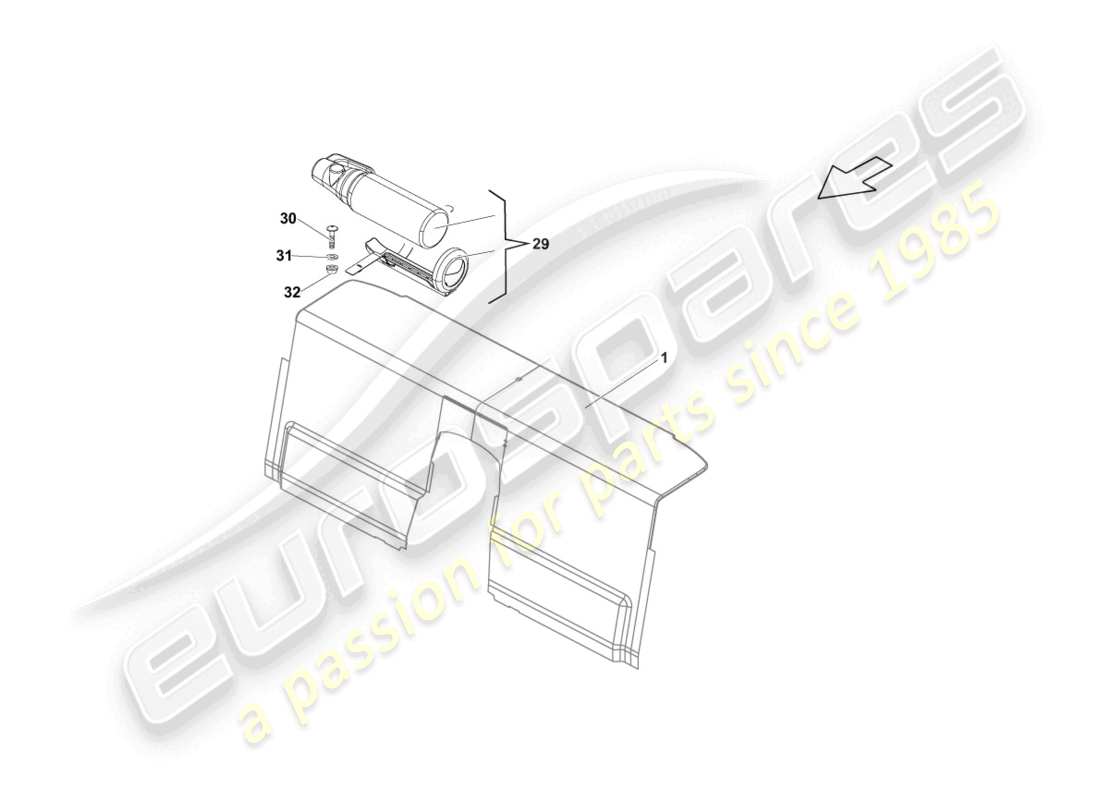 lamborghini blancpain sts (2013) fire extinguishers part diagram