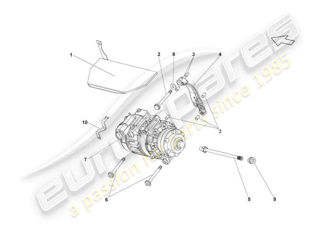 lamborghini blancpain sts (2013) a/c compressor part diagram