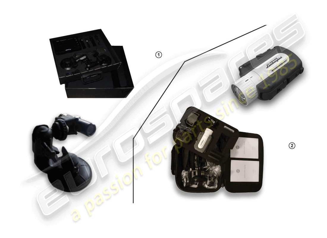 lamborghini blancpain sts (accessories) electrical parts for video recording and telemetry system part diagram