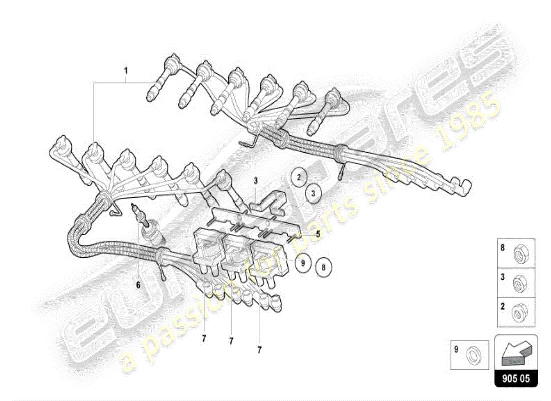 lamborghini diablo vt (1998) static ignition system part diagram