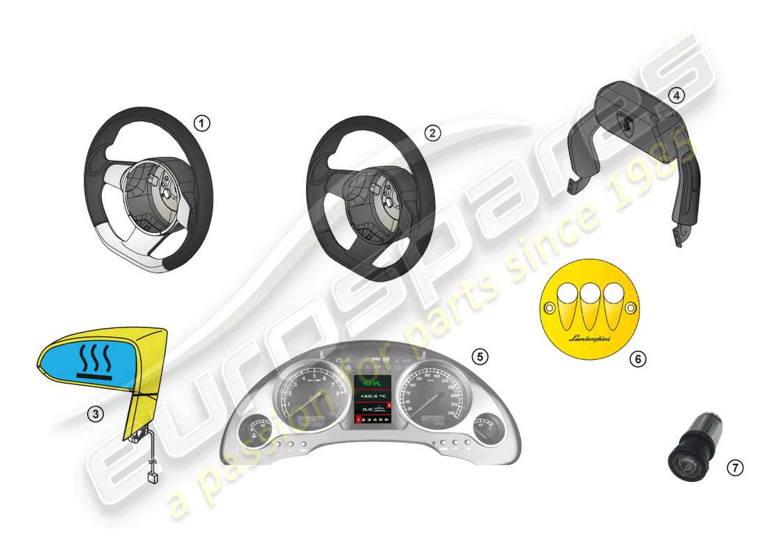 lamborghini lp560-4 spider (accessories) retrofit package part diagram