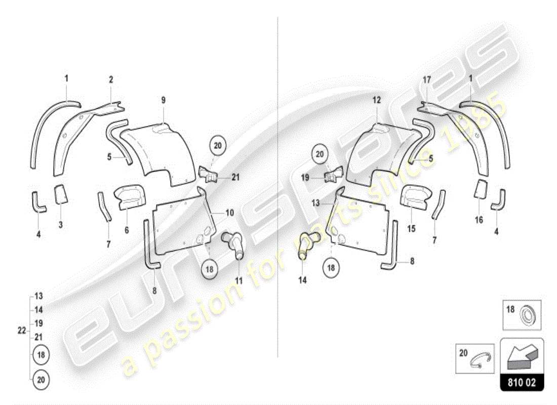 lamborghini diablo vt (1999) front wheel housing part diagram