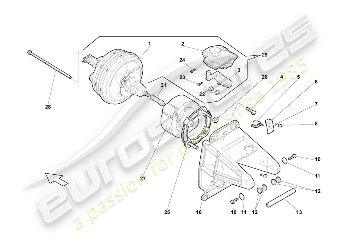 lamborghini gallardo spyder (2006) switch - brake light part diagram