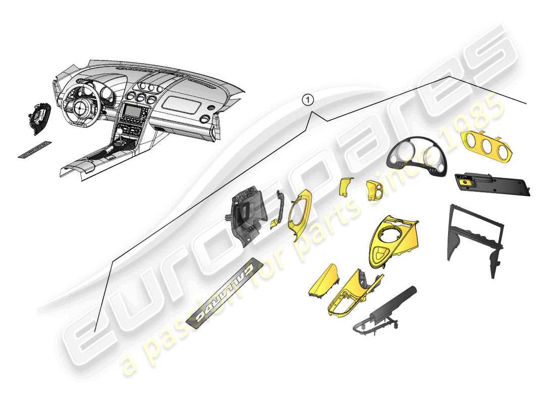 lamborghini lp560-4 spider (accessories) retrofit package part diagram