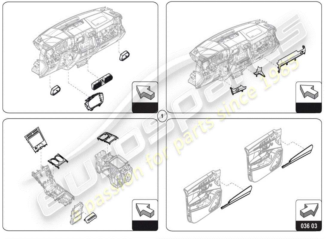 lamborghini urus performante (accessories) moldings part diagram