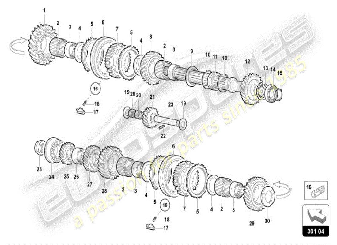 lamborghini diablo vt (1999) cardan shaft part diagram