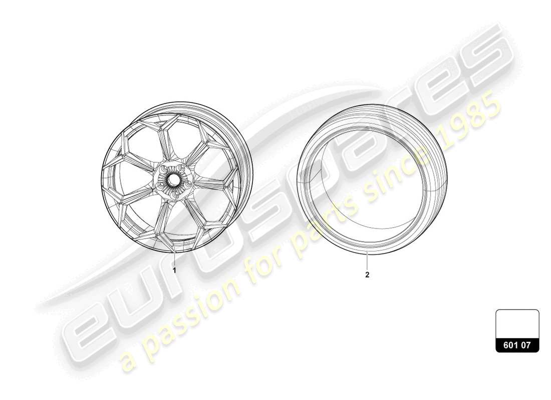 lamborghini urus performante (2024) wheels/tyres 23 part diagram