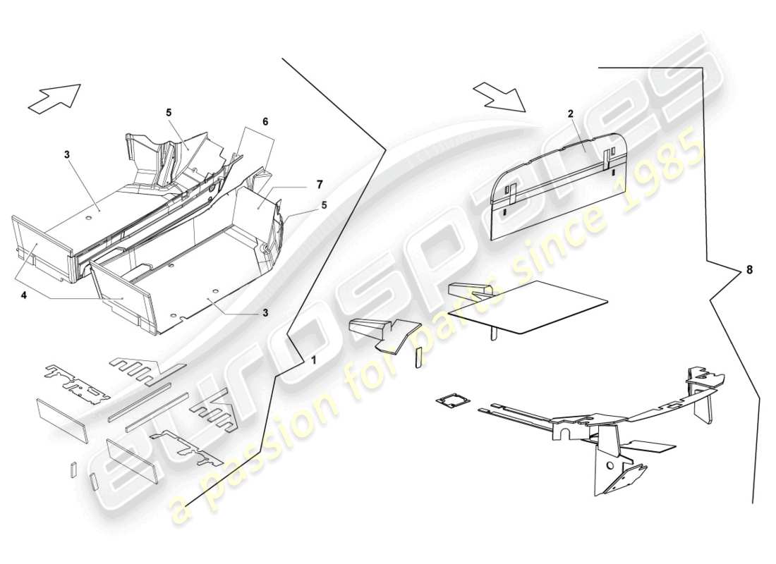 lamborghini gallardo coupe (2005) floor covering part diagram