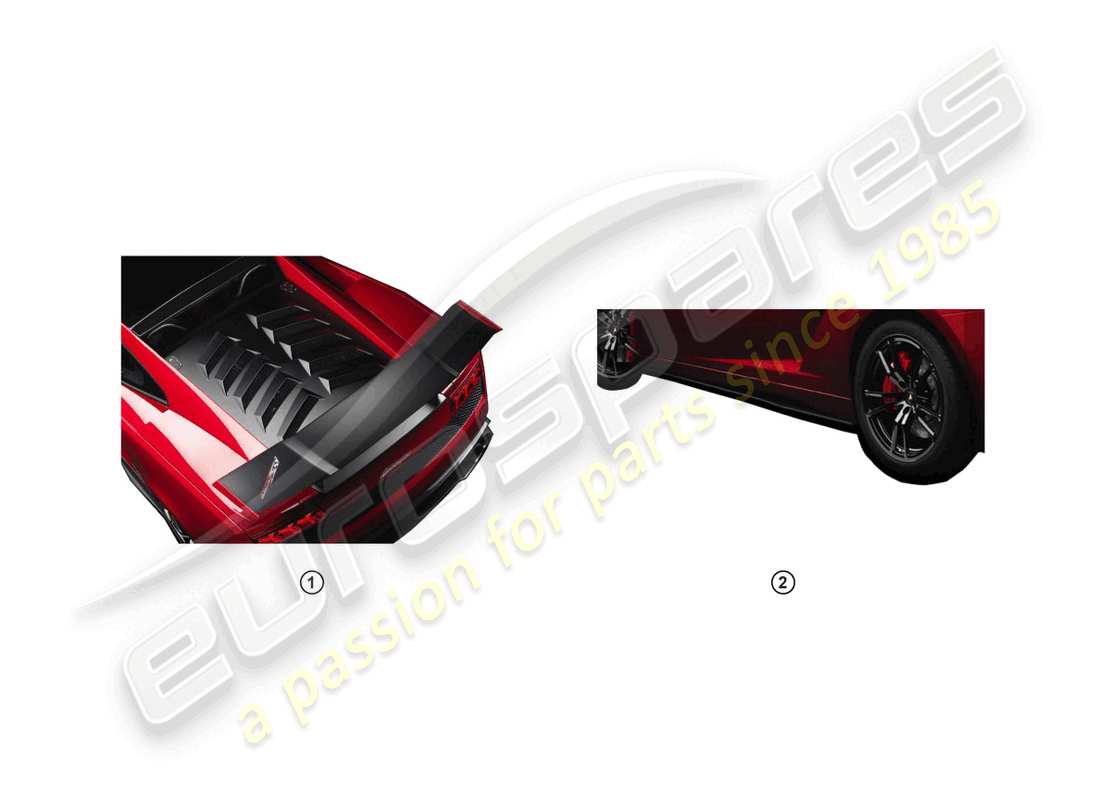 lamborghini blancpain sts (accessories) retrofit kit parts diagram