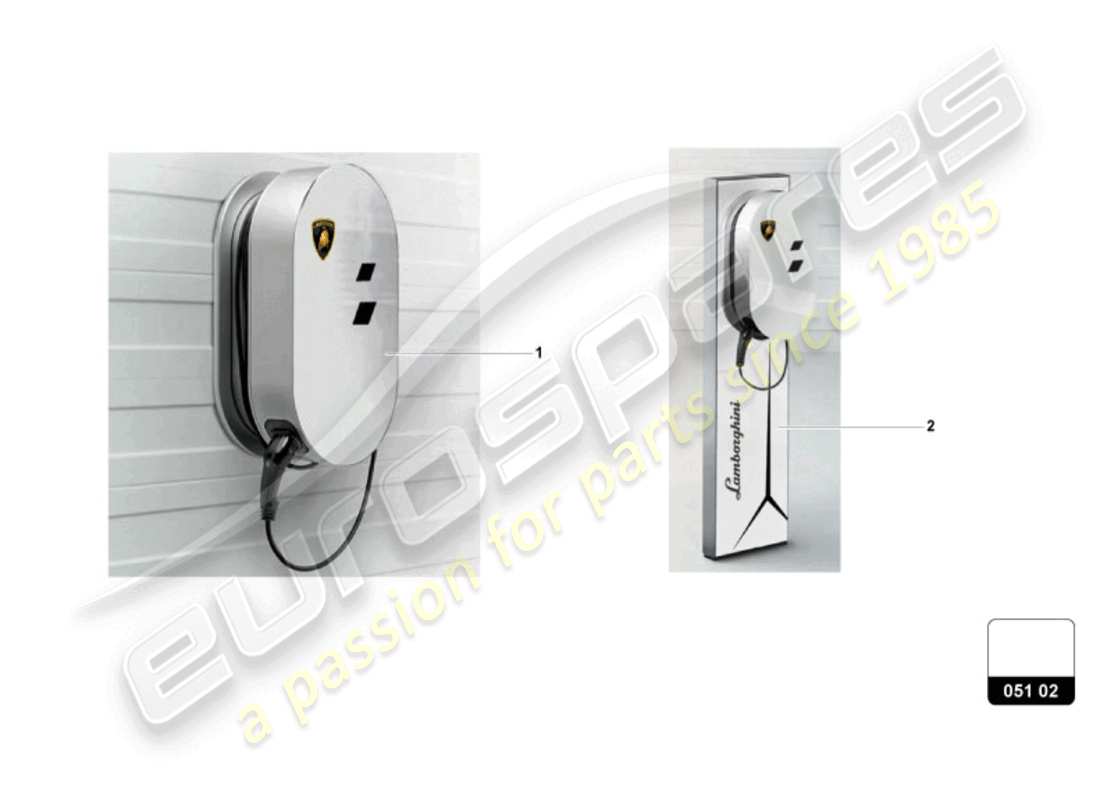 lamborghini revuelto coupe (accessories) battery charger part diagram