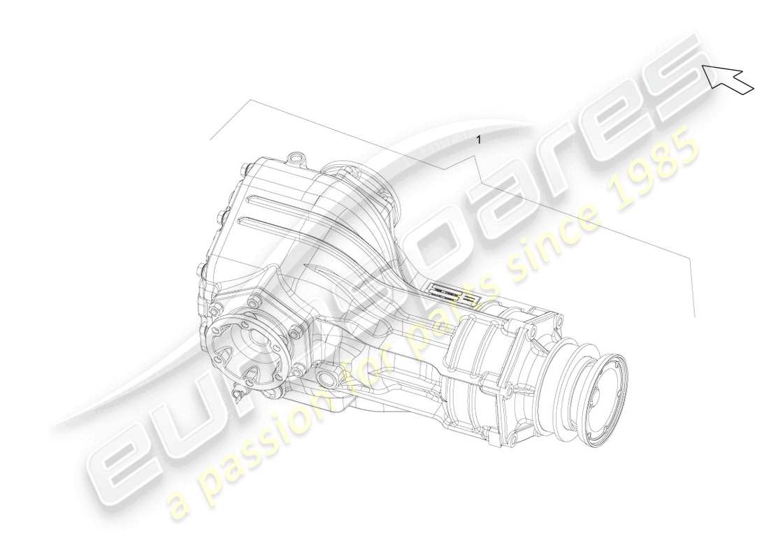 lamborghini gallardo spyder (2008) front axle differential part diagram