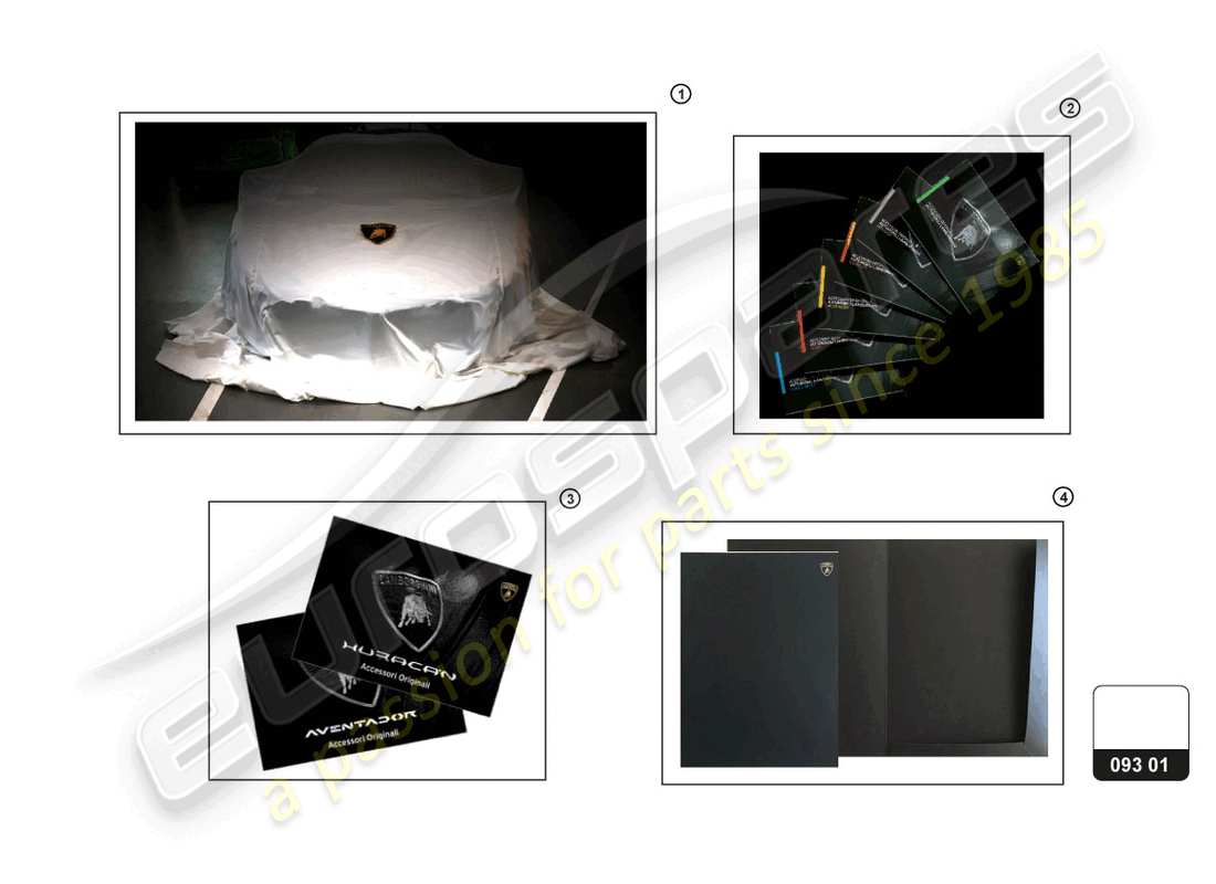 lamborghini aventador ultimae roadster (accessories) access.,infotainment,miscell. part diagram