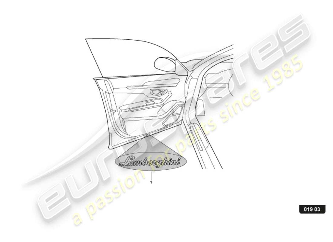 lamborghini urus performante (accessories) lighting system part diagram