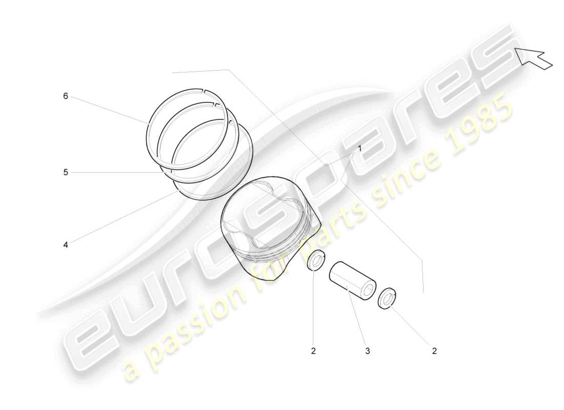 lamborghini lp560-4 spider (2011) piston part diagram