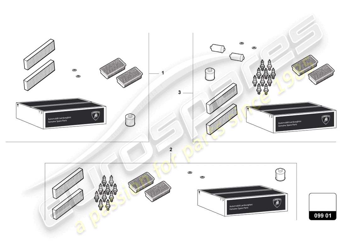 lamborghini gallardo spyder (2007) service schedule part diagram