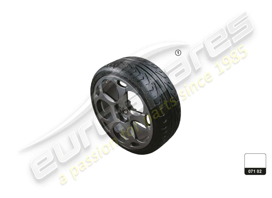 lamborghini aventador ultimae (accessories) tyres part diagram