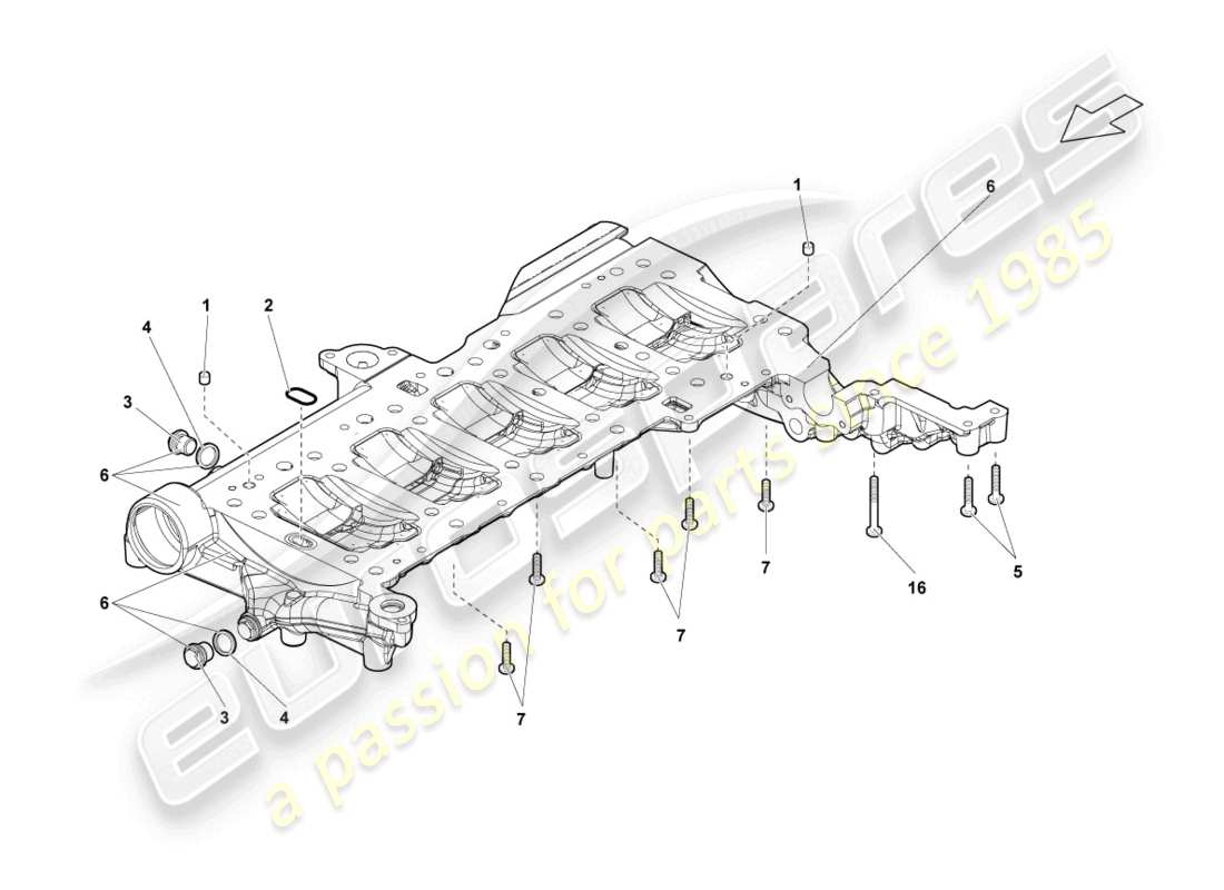 lamborghini lp560-4 coupe (2013) engine oil sump part diagram