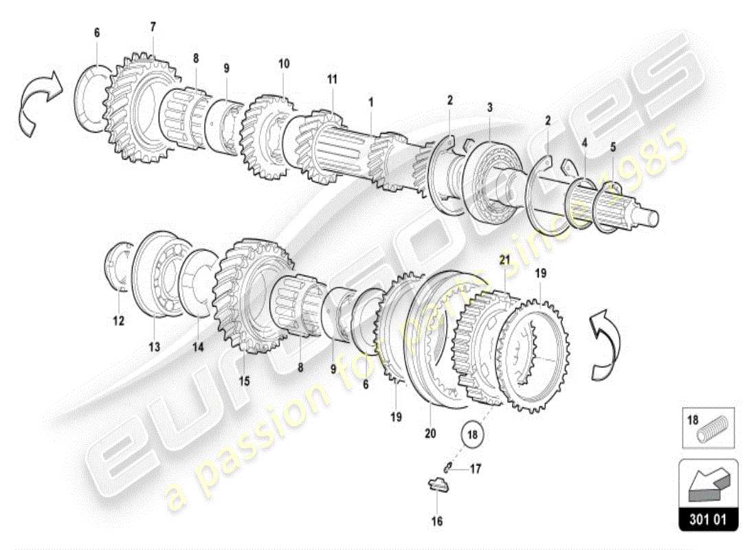 lamborghini diablo vt (1996) cardan shaft part diagram