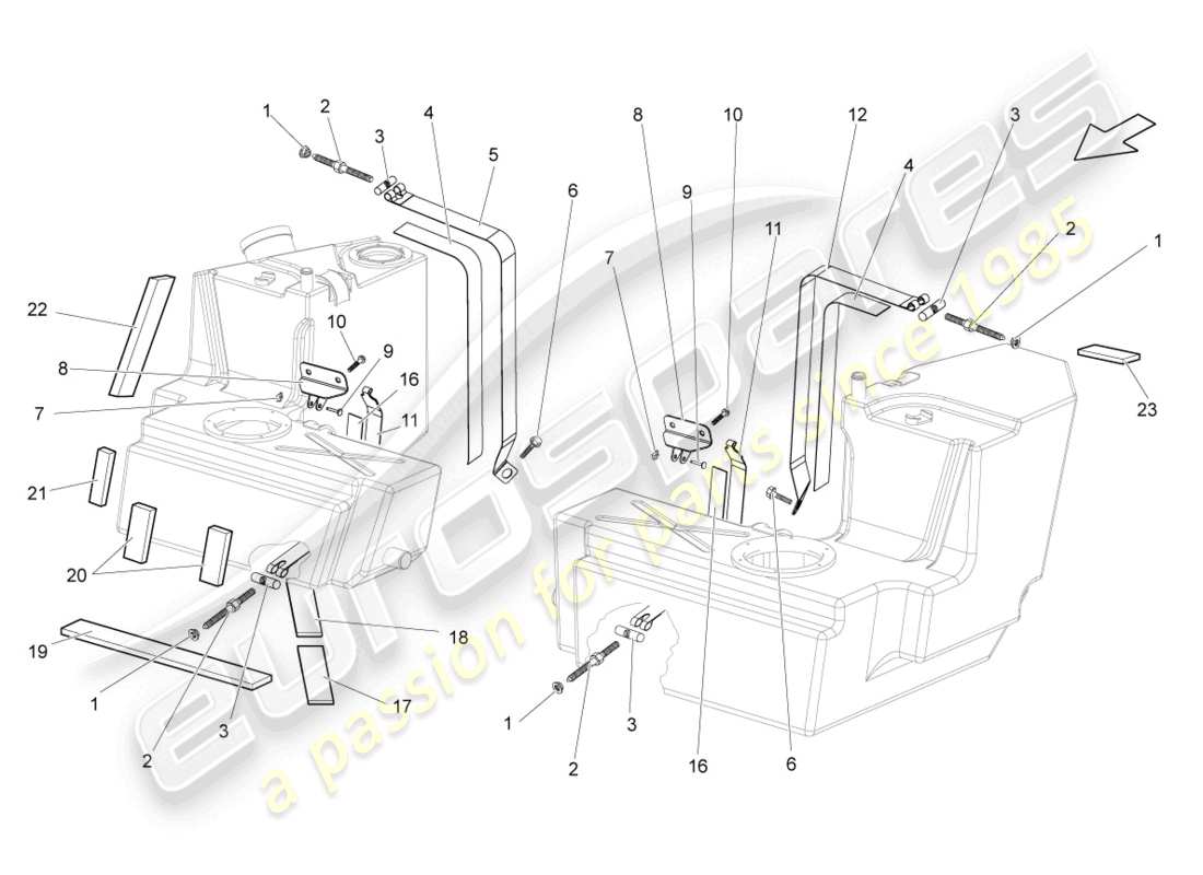 lamborghini gallardo coupe (2004) fasteners part diagram