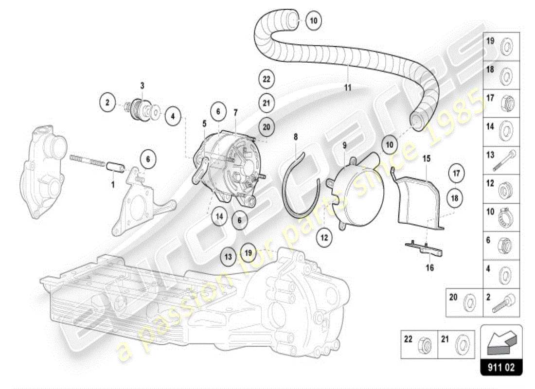 lamborghini diablo vt (1997) starter part diagram