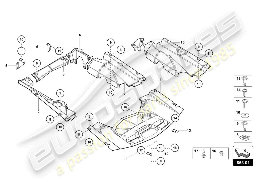 lamborghini ultimae (2022) covers part diagram