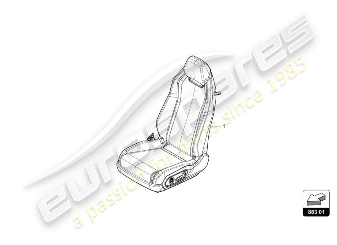 lamborghini urus (2022) rear seats part diagram