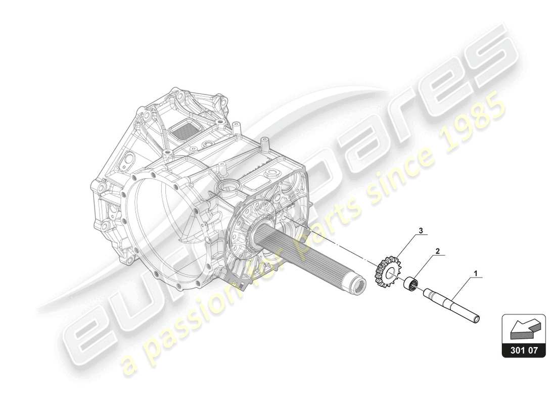 lamborghini gt3 (2017) reverse gear part diagram