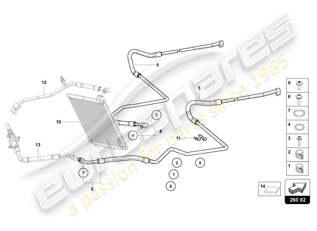 lamborghini countach lpi 800-4 (2022) air part diagram