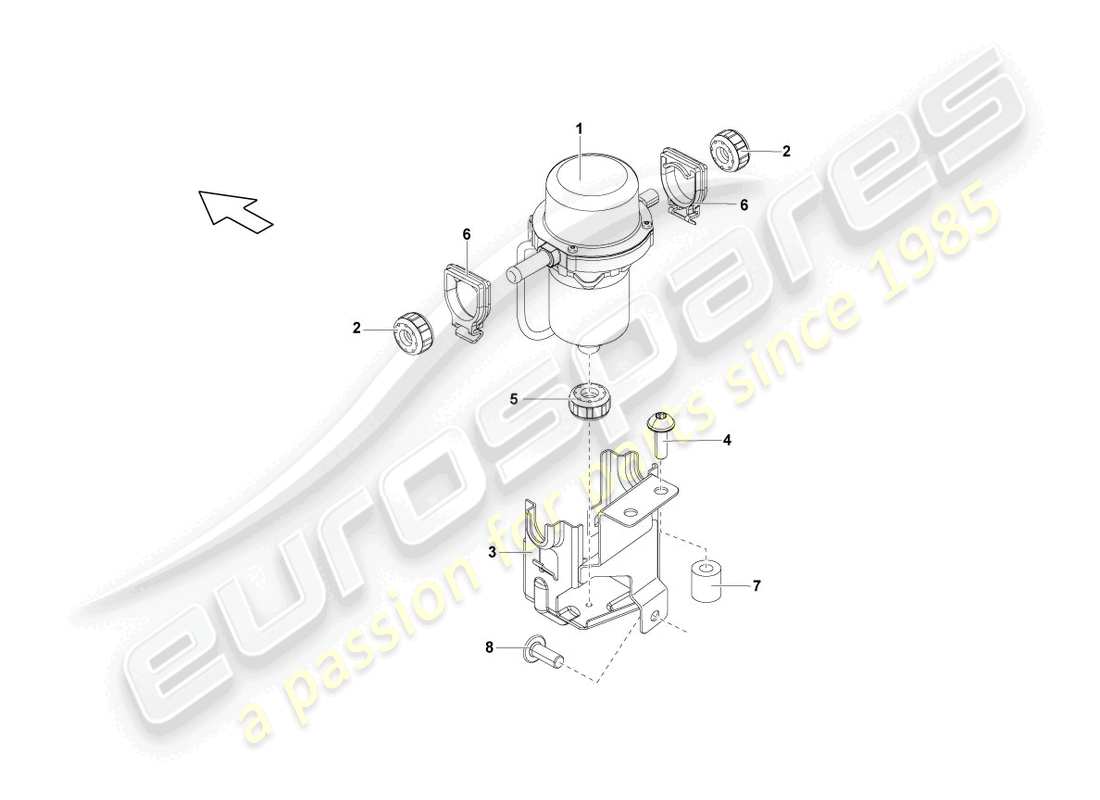 lamborghini lp550-2 spyder (2011) vacuum pump for brake servo part diagram