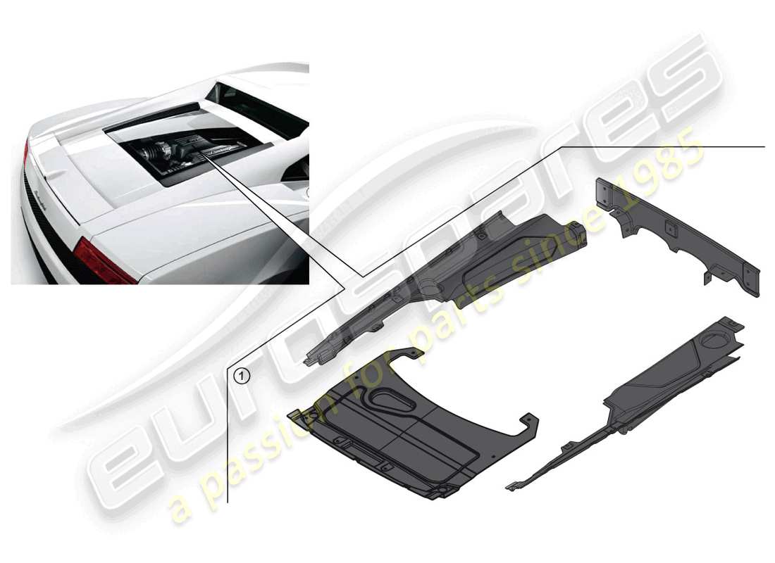 lamborghini lp560-4 coupe (accessories) retrofit kit part diagram