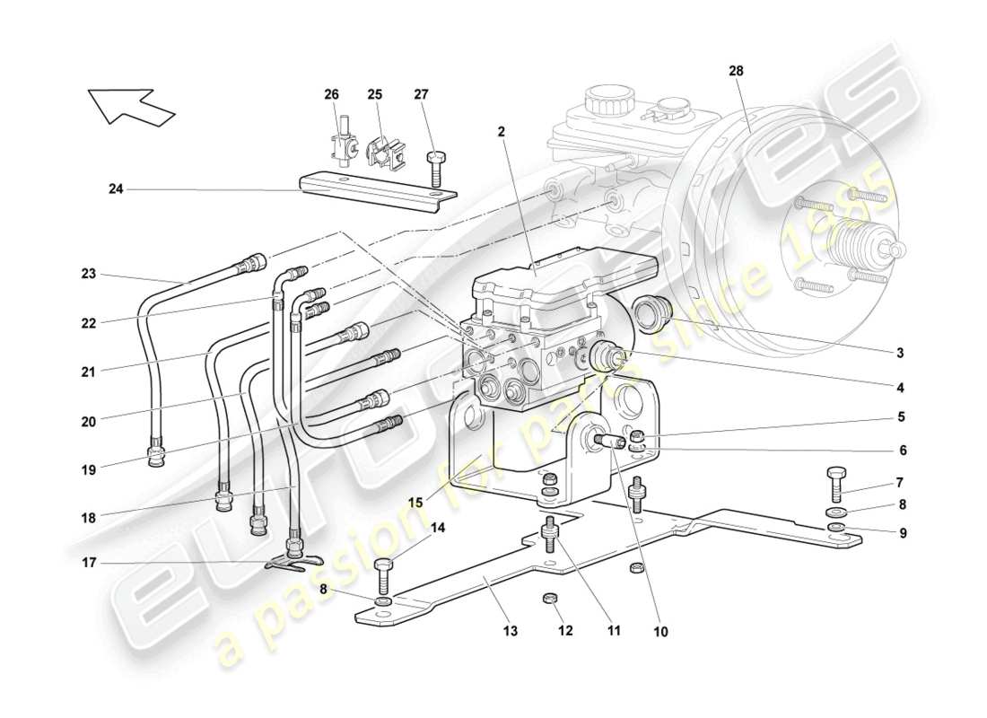 lamborghini lp640 coupe (2008) anti part diagram