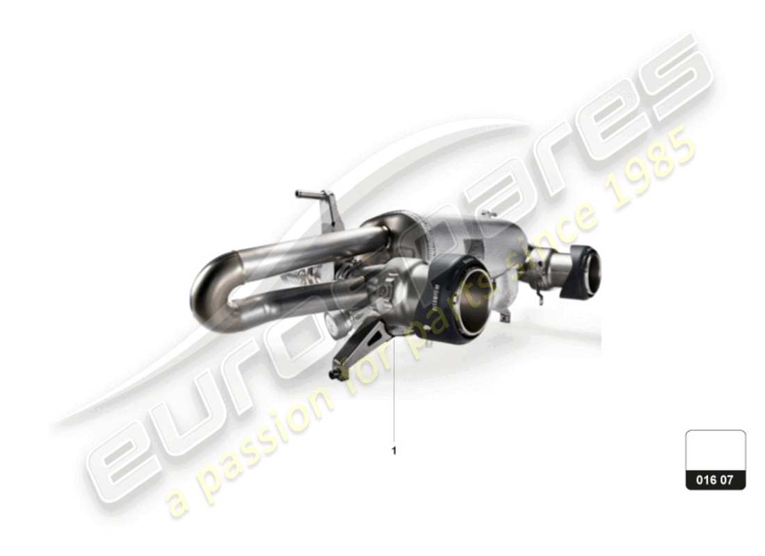 lamborghini huracan sto (accessories) sports exhaust system (compl.) part diagram