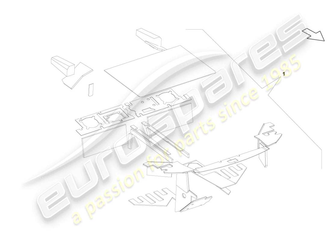 lamborghini gallardo coupe (2005) 1 set of insulators part diagram