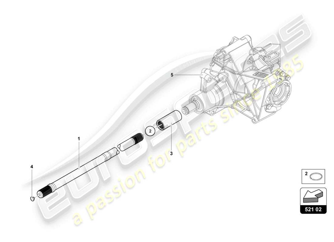 lamborghini ultimae (2022) input shaft part diagram