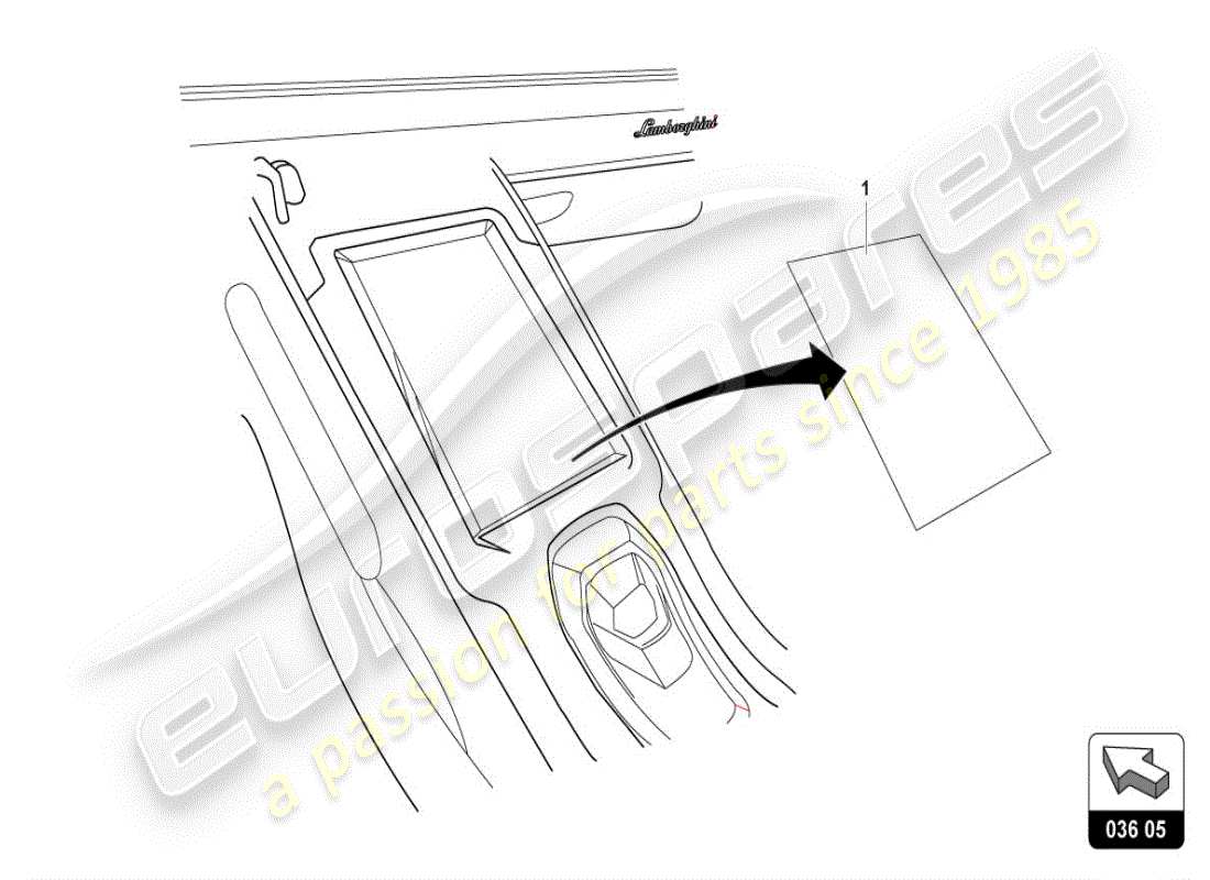 lamborghini huracan sterrato (accessories) impact protection part diagram