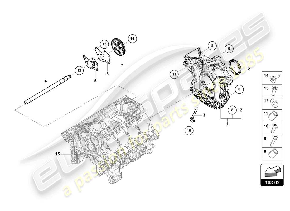 lamborghini urus s (2023) oil sump part diagram