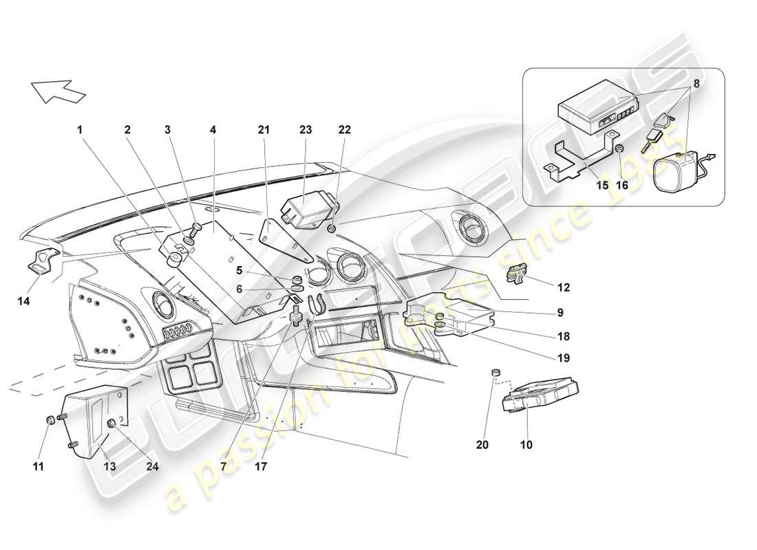 lamborghini reventon control modules for electrical systems part diagram