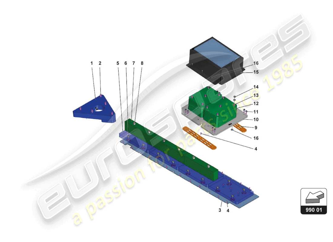 lamborghini gt3 (2017) ballast part diagram