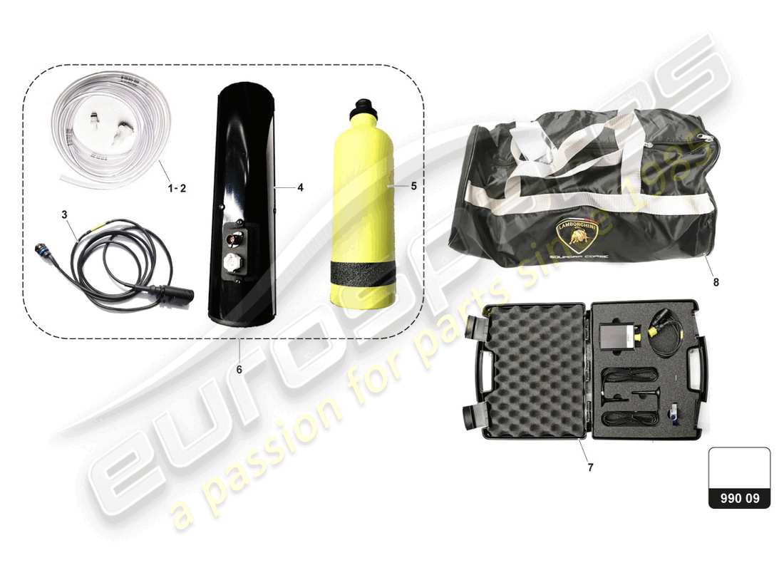 lamborghini gt3 (2017) special tools part diagram