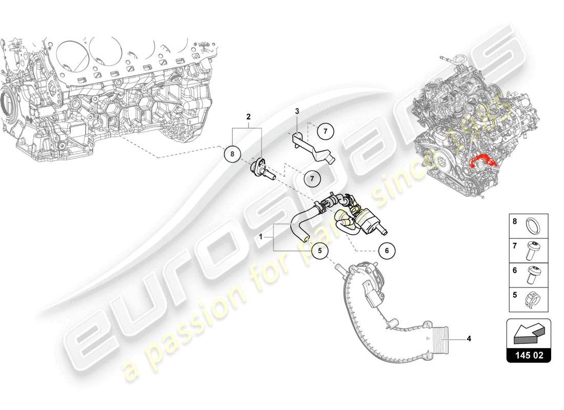 lamborghini urus (2022) pressurising valve part diagram