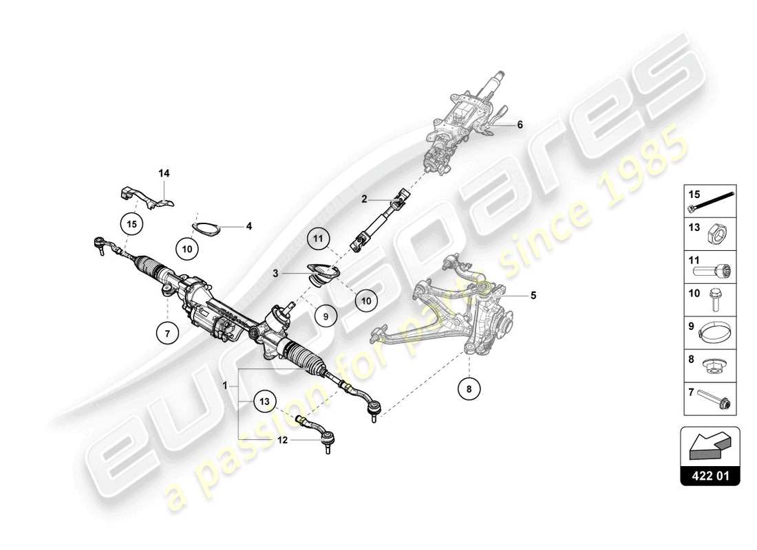 lamborghini evo coupe (2021) power steering part diagram