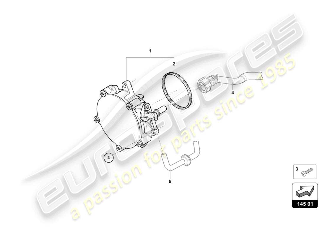 lamborghini urus (2020) vacuum pump part diagram