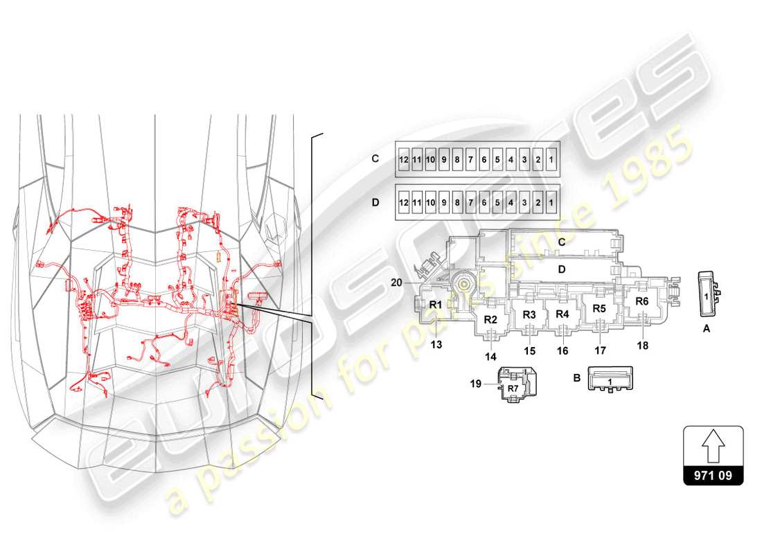 lamborghini ultimae (2022) fuses part diagram