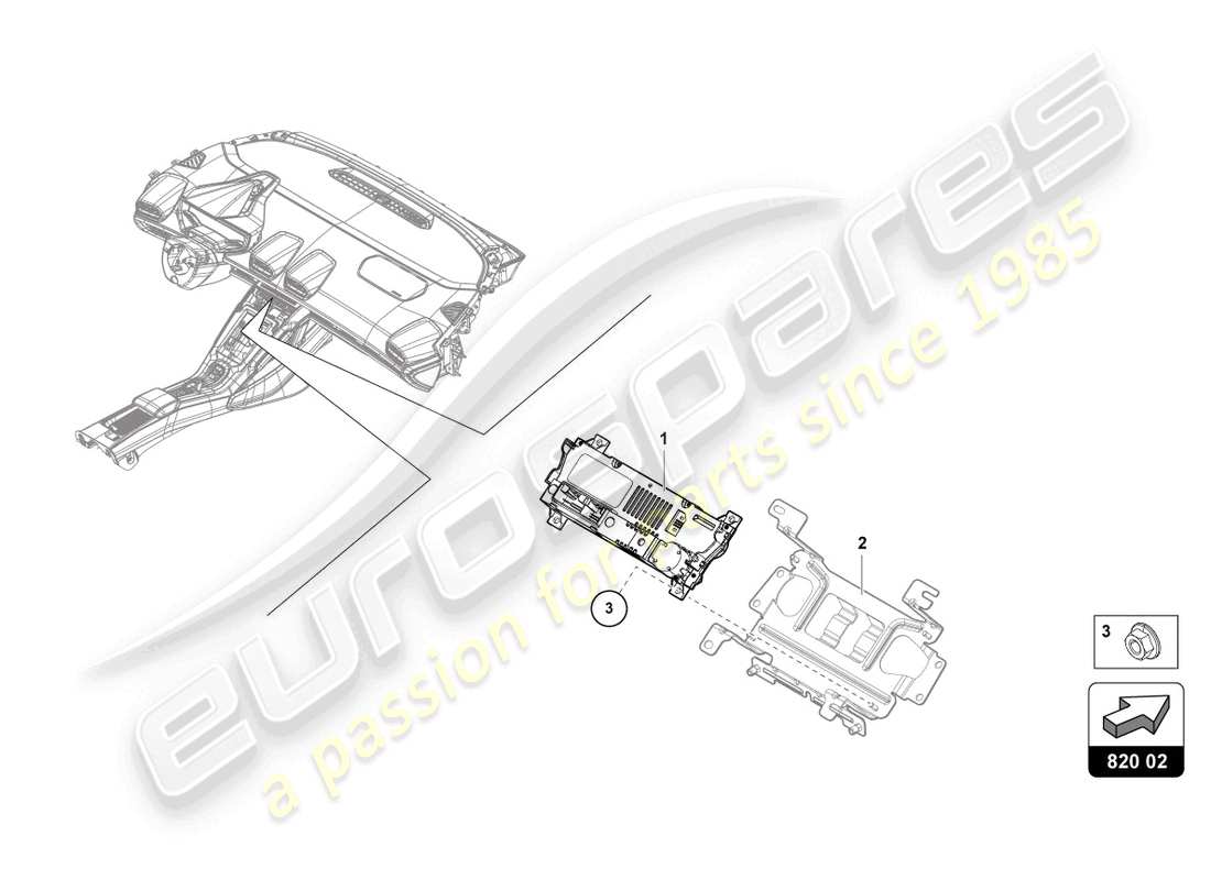 lamborghini evo coupe (2022) control unit for heating part diagram