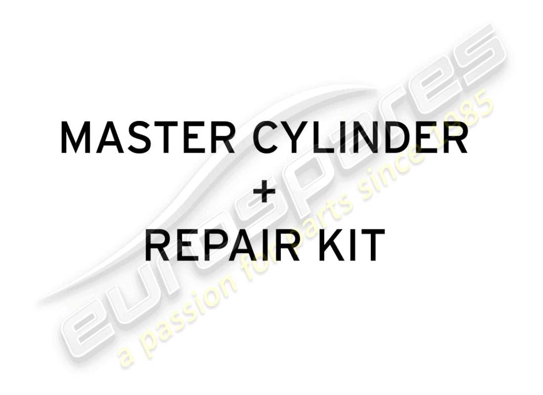 lamborghini super trofeo evo 2 (2022) master cylinder + repair kit part diagram