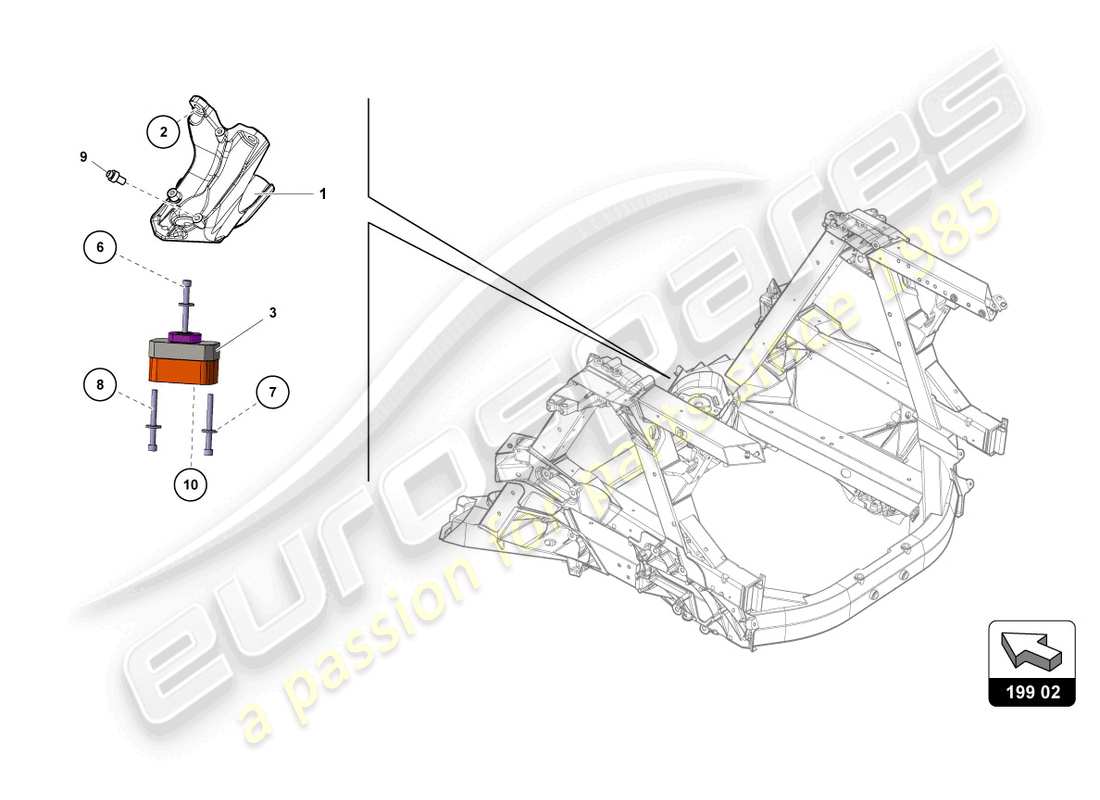 lamborghini super trofeo evo 2 (2022) securing parts for engine part diagram