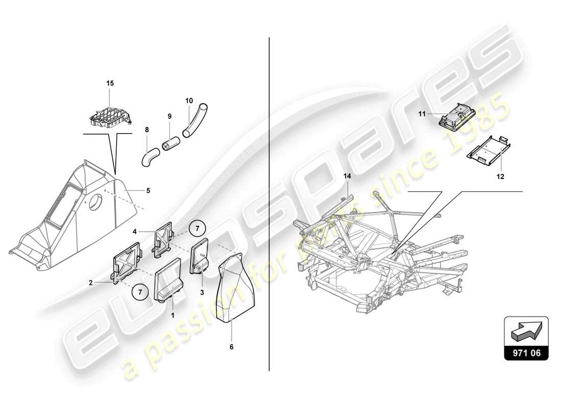 lamborghini super trofeo evo 2 (2022) centraline abitacolo part diagram